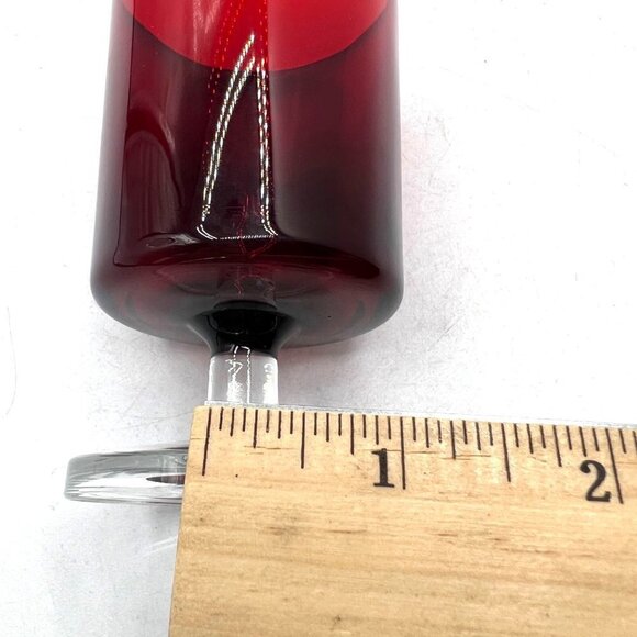 Arcoroc France Wine Glass Ruby Red Clear Stemmed -Great - Picture 8 of 10